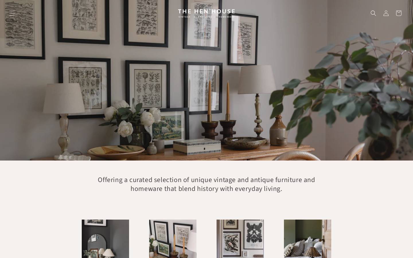 Henhouseinteriors homepage screenshot