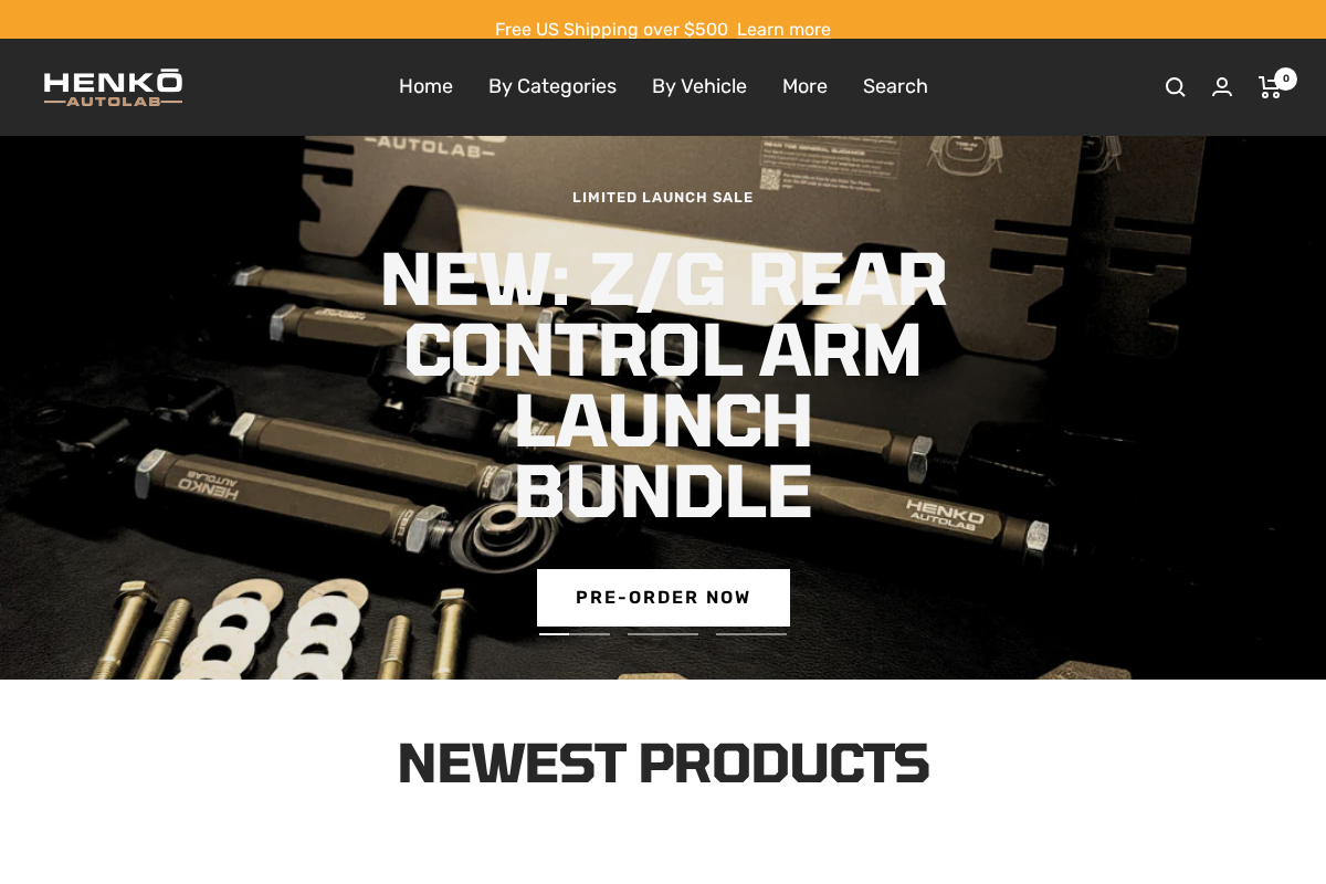 henkoautolab.com homepage screenshot