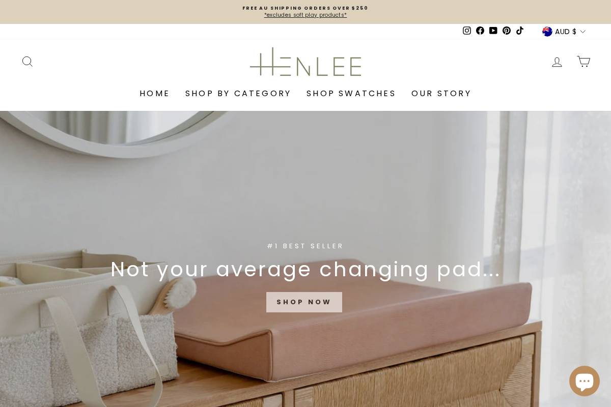 henlee.co homepage screenshot