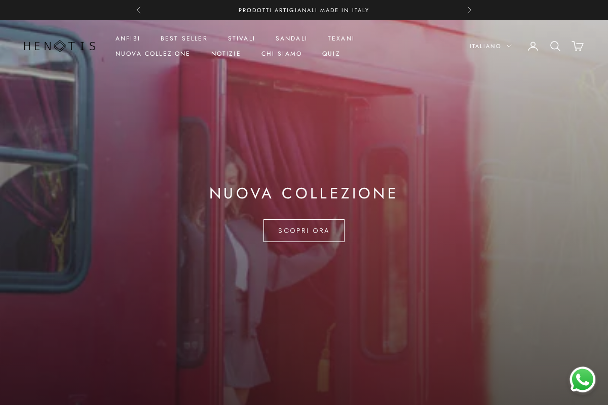 Henotis homepage screenshot