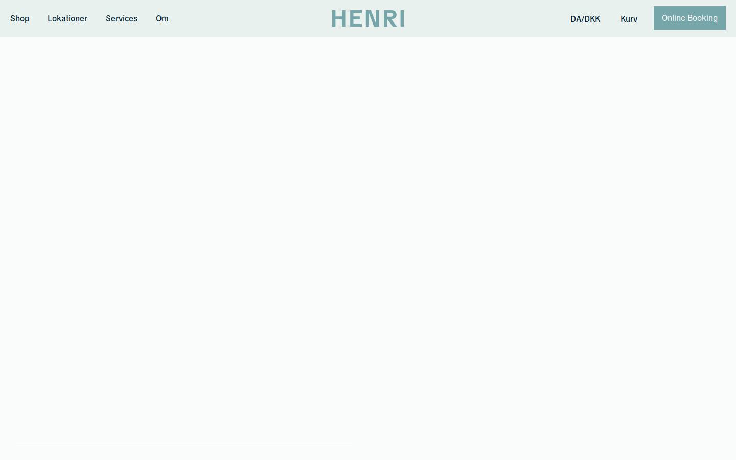 HENRI homepage screenshot