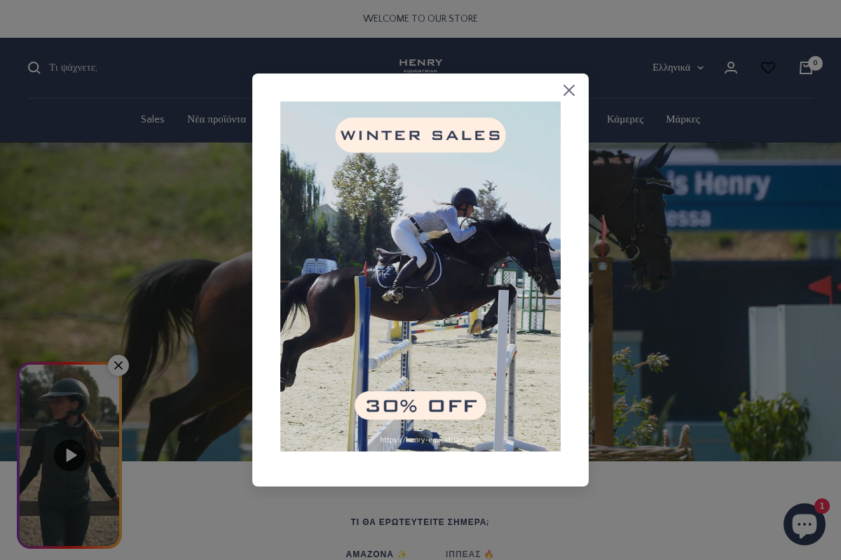 henry-equestrian.com homepage screenshot