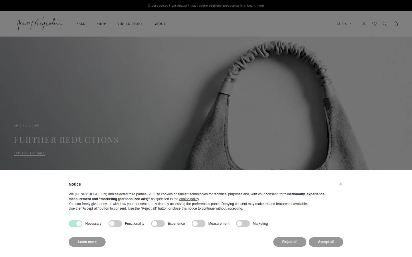 henrybeguelin.ca homepage screenshot