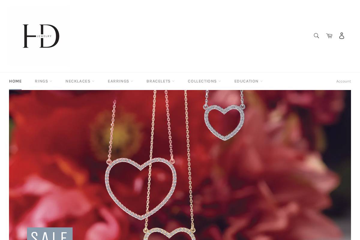 henrydjewelry.com homepage screenshot