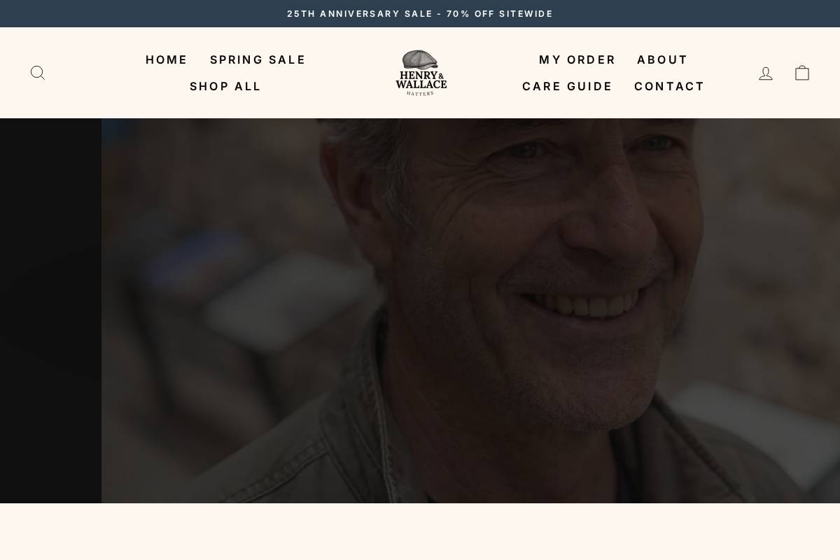 henrywallace-hatters.com homepage screenshot