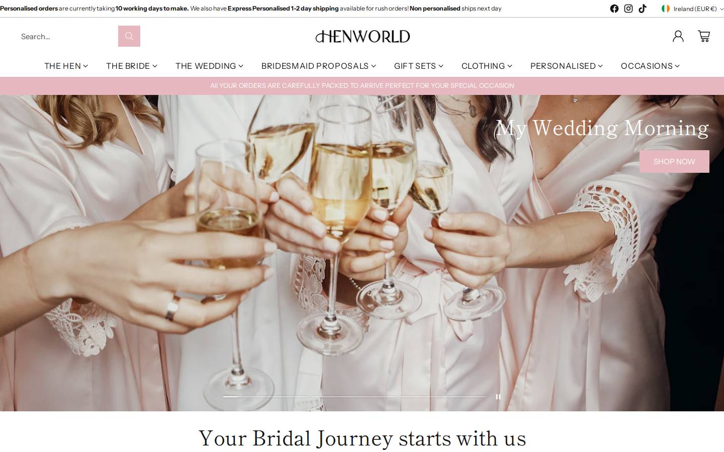 henworld.ie homepage screenshot