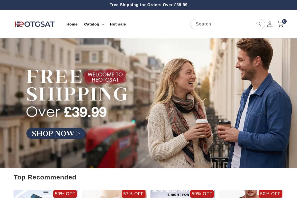 Heotgsat homepage screenshot