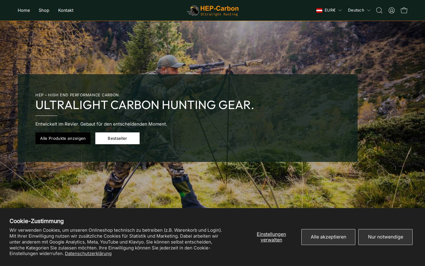 hep-carbon.com homepage screenshot