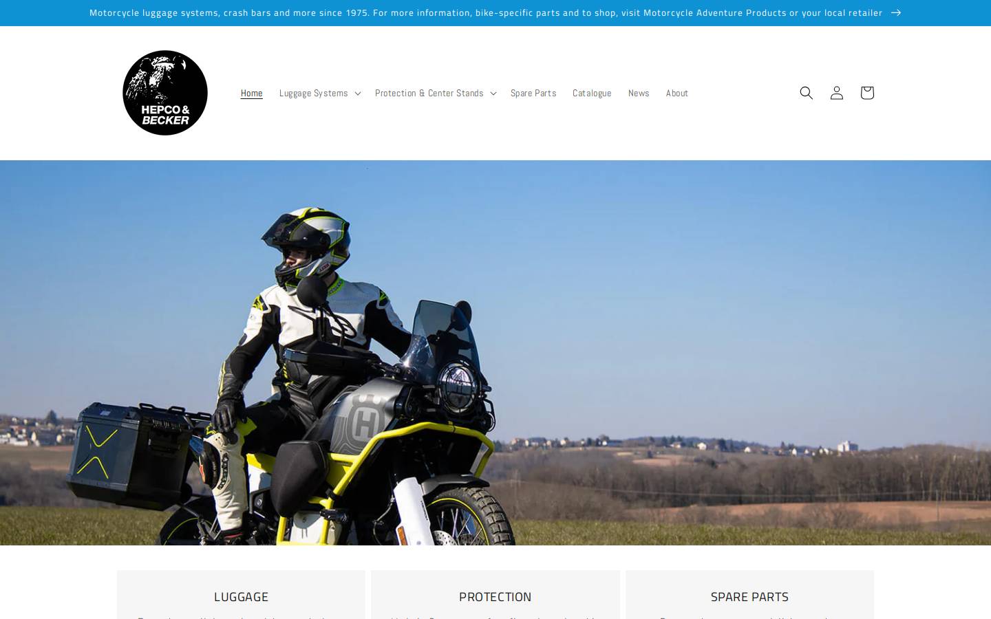 hepco-becker.com.au homepage screenshot