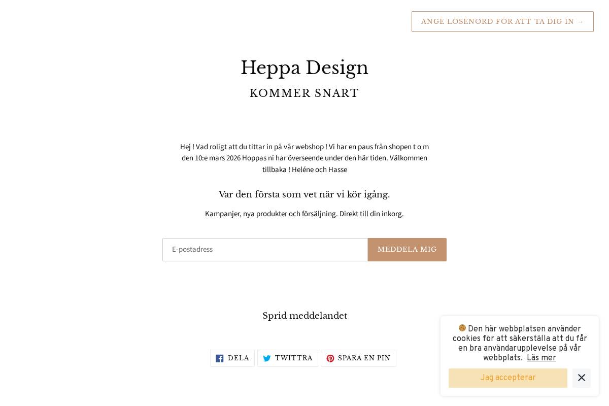 heppadesign.se homepage screenshot