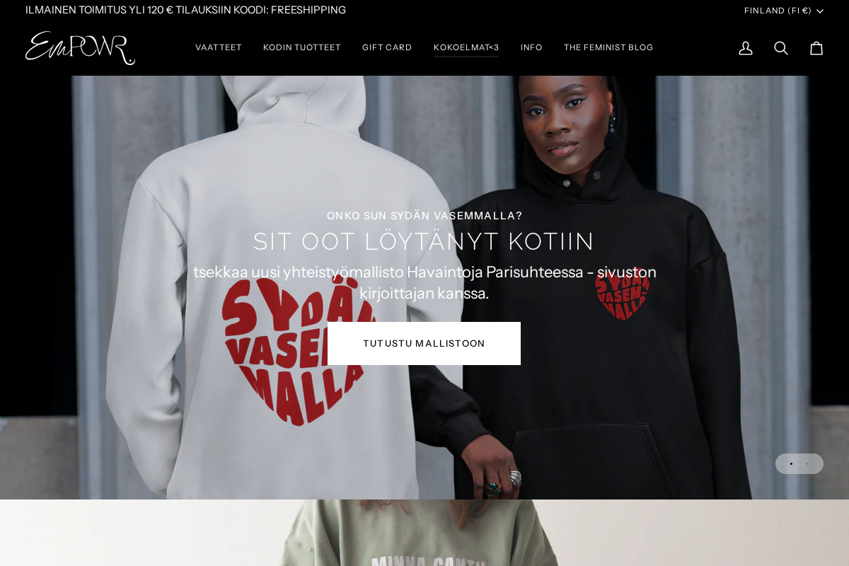 her-empowr.com homepage screenshot