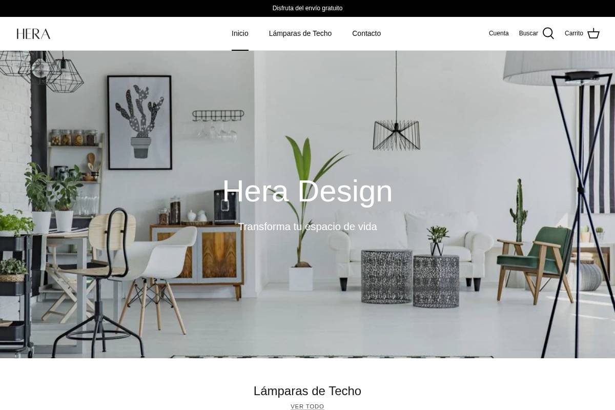 Hera Design homepage screenshot