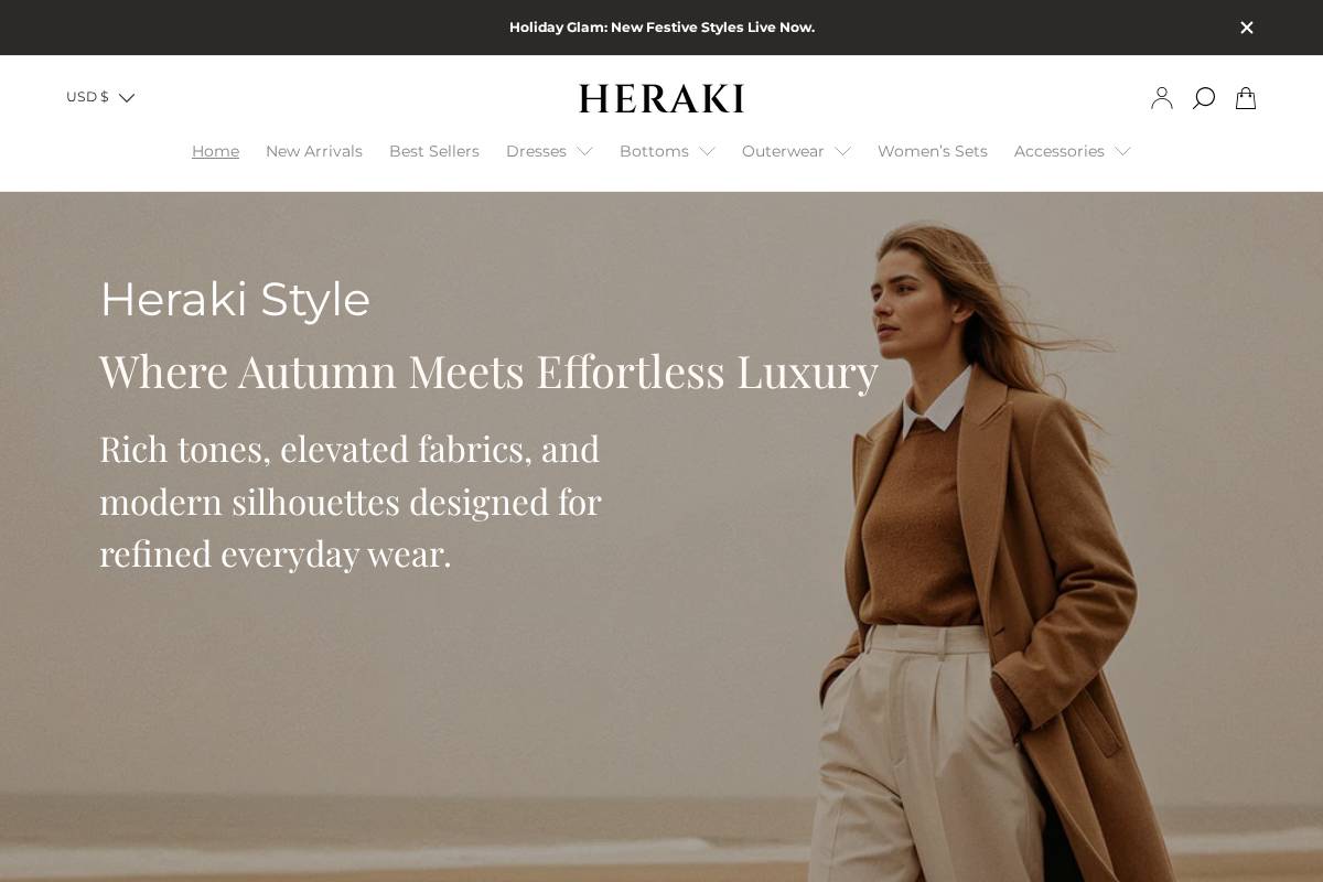 herakistyle.com homepage screenshot