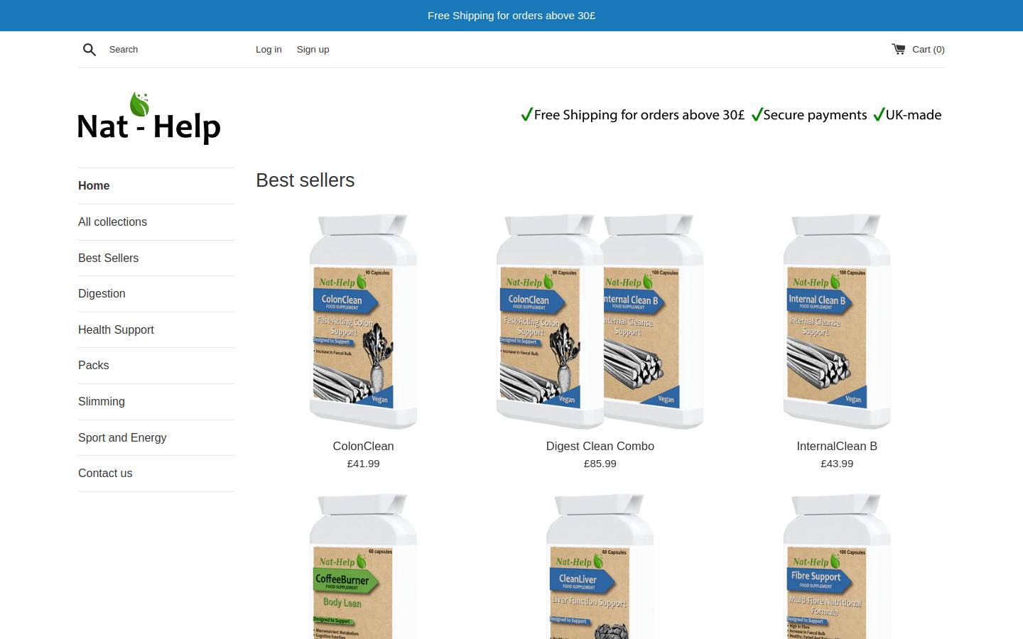 herba-english.com homepage screenshot