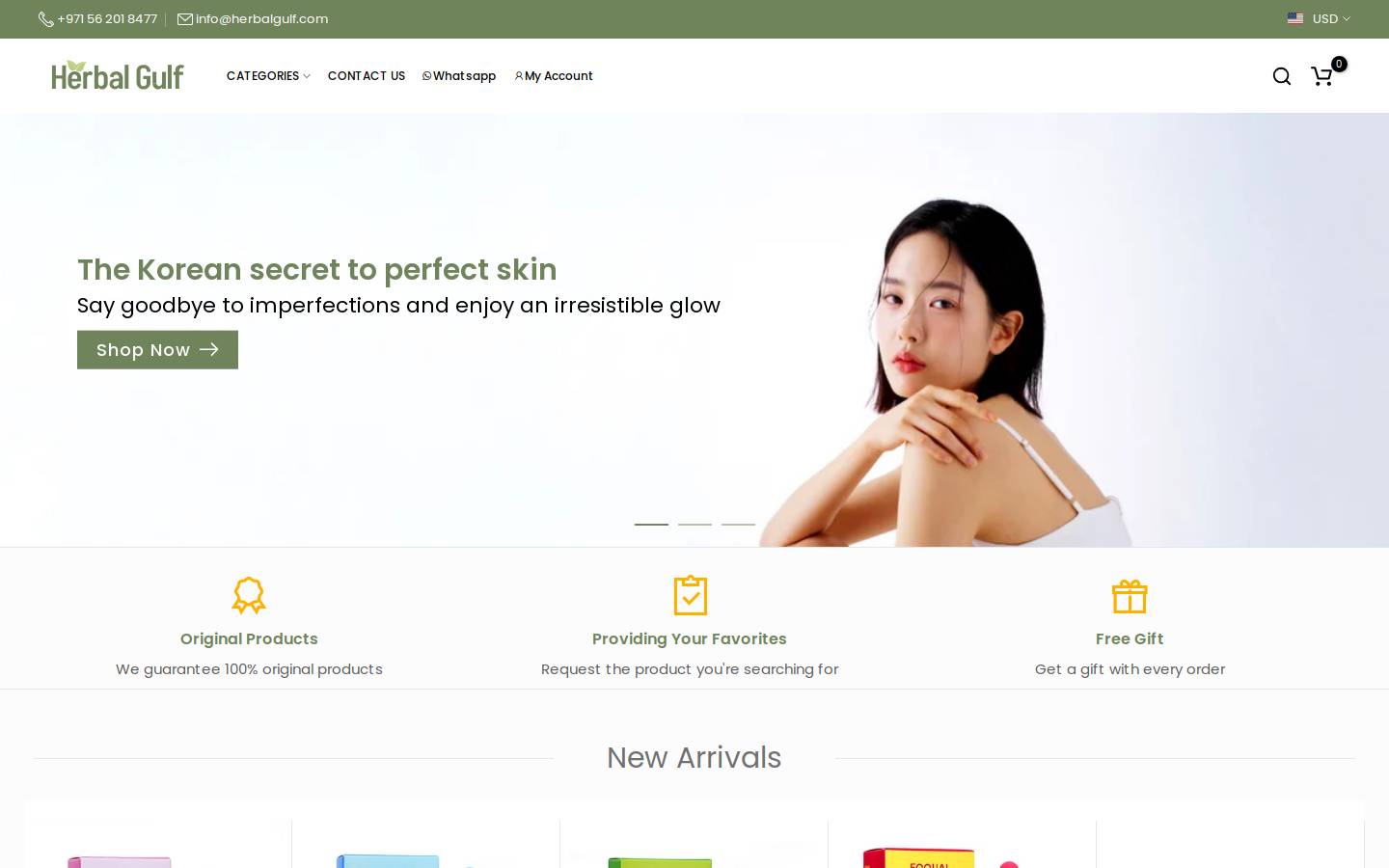 herbalgulf.com homepage screenshot