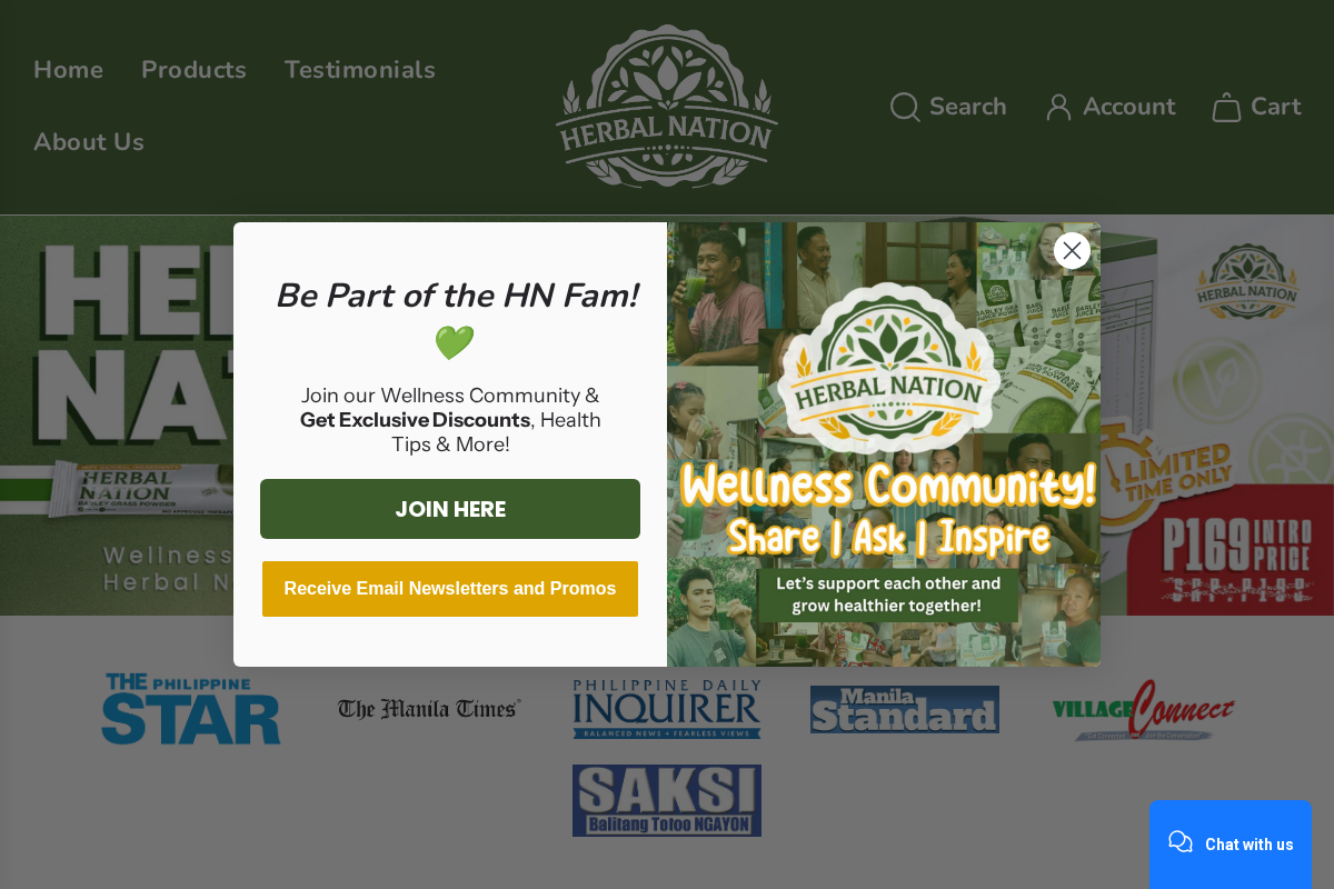 Herbal Nation Philippines homepage screenshot