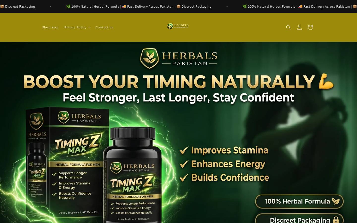herbalspakistan.com homepage screenshot