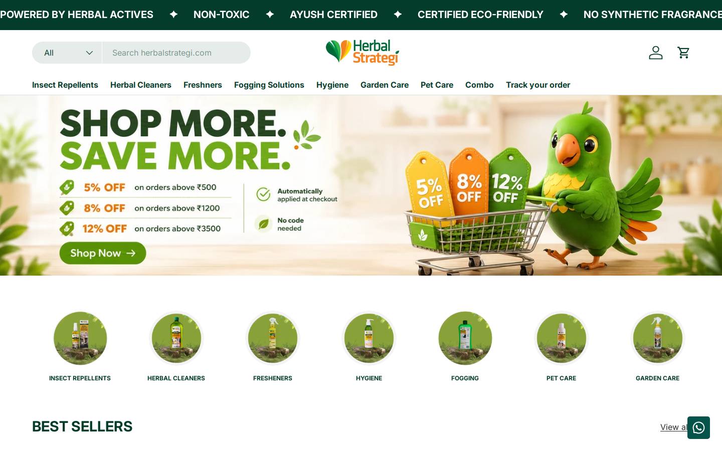 herbalstrategi.com homepage screenshot