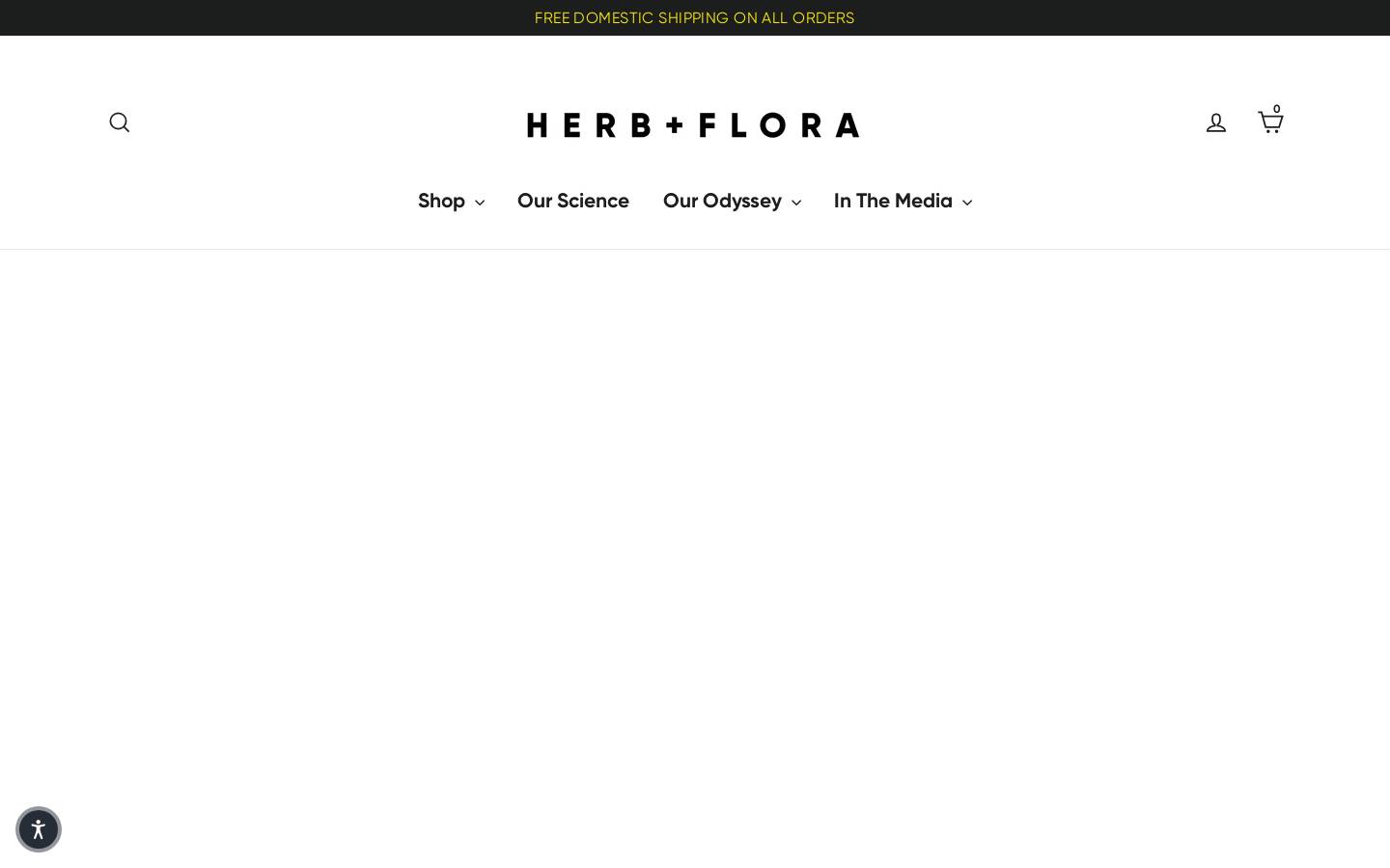 herbandflorafragrance.com homepage screenshot