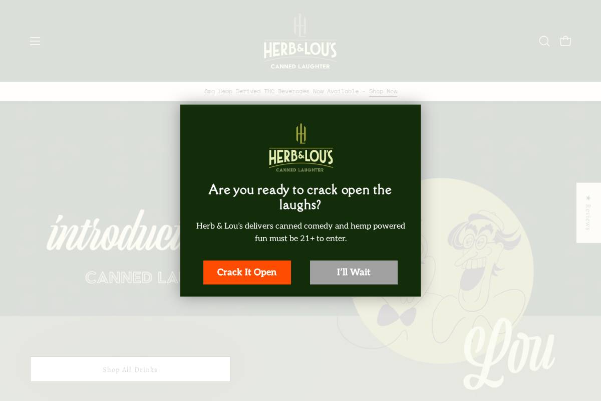 herbandlous.com homepage screenshot