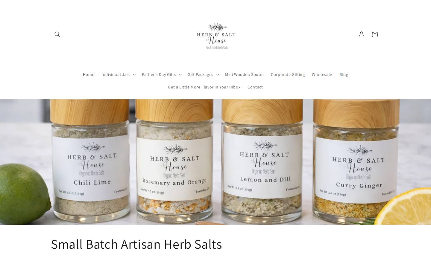 herbandsalthouse.com homepage screenshot