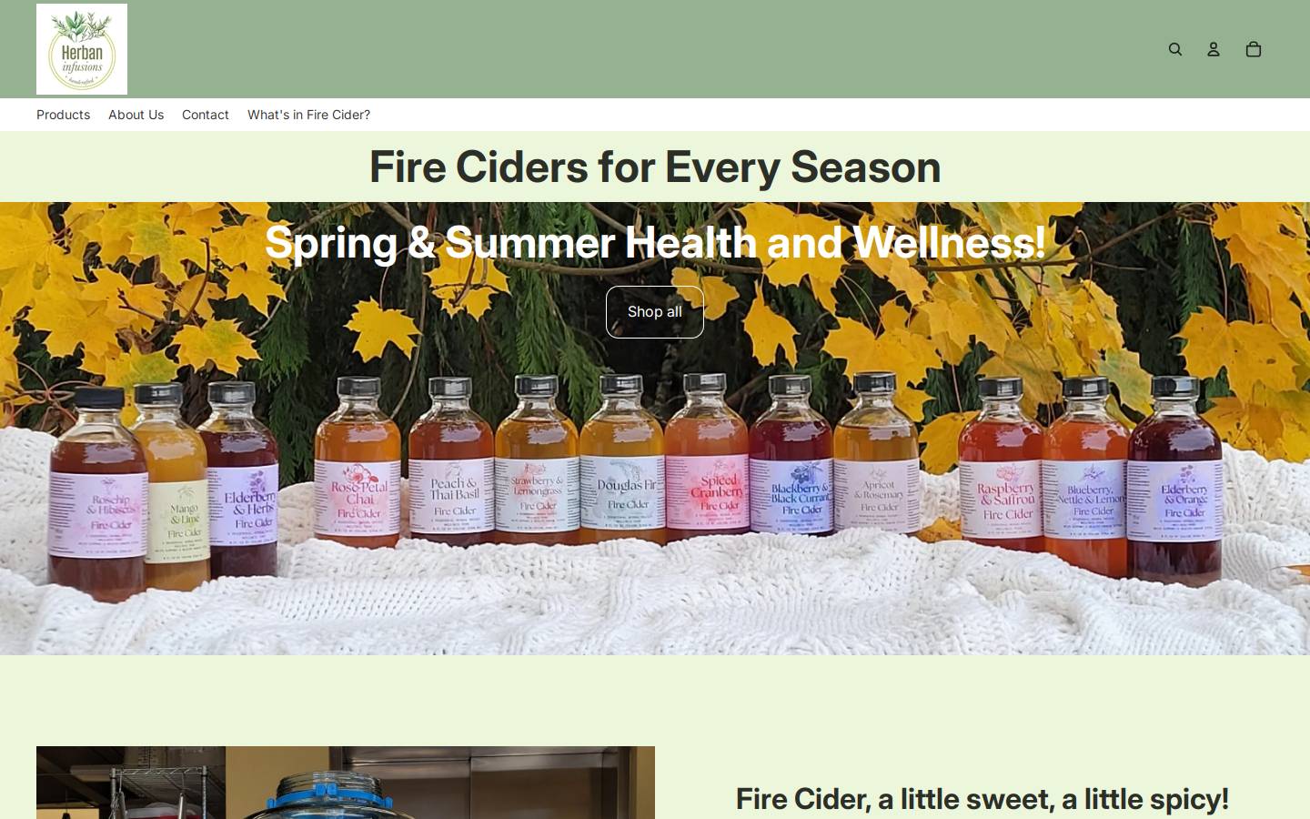 herbaninfusions.com homepage screenshot