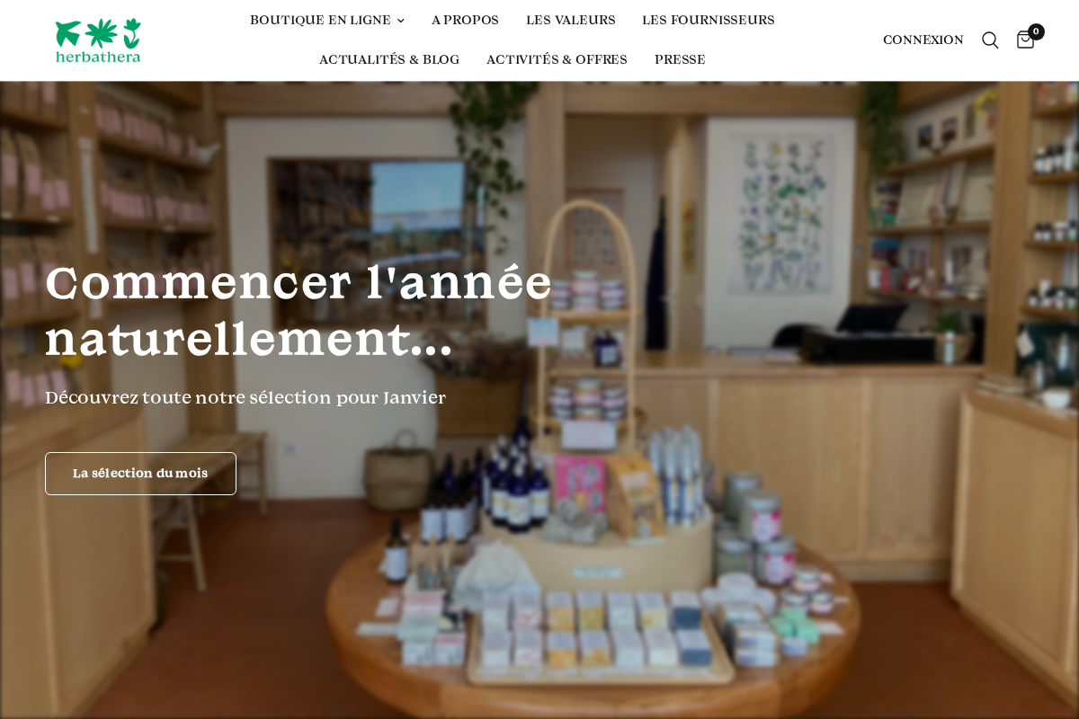 Herbathera homepage screenshot