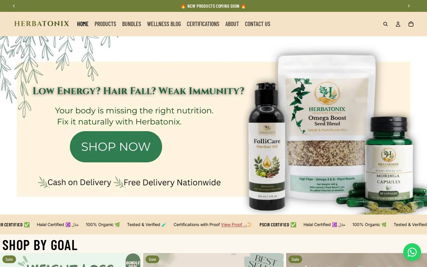 herbatonix.com homepage screenshot