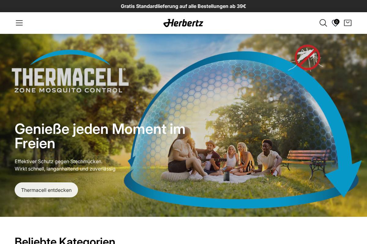 Herbertz homepage screenshot