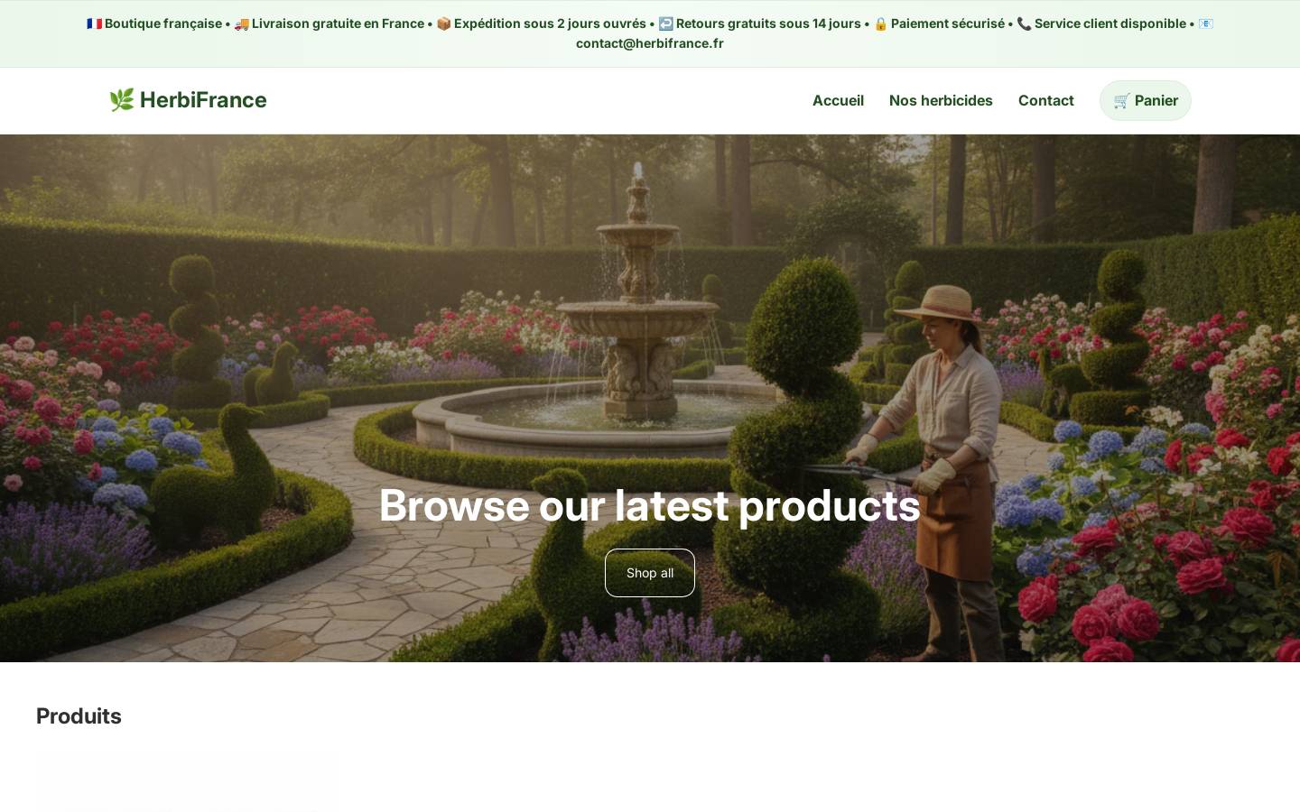 herbifrance.fr homepage screenshot