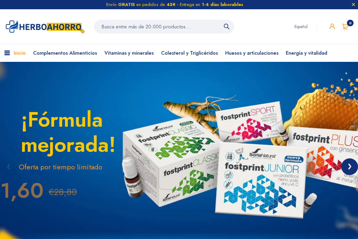 Herboahorro homepage screenshot