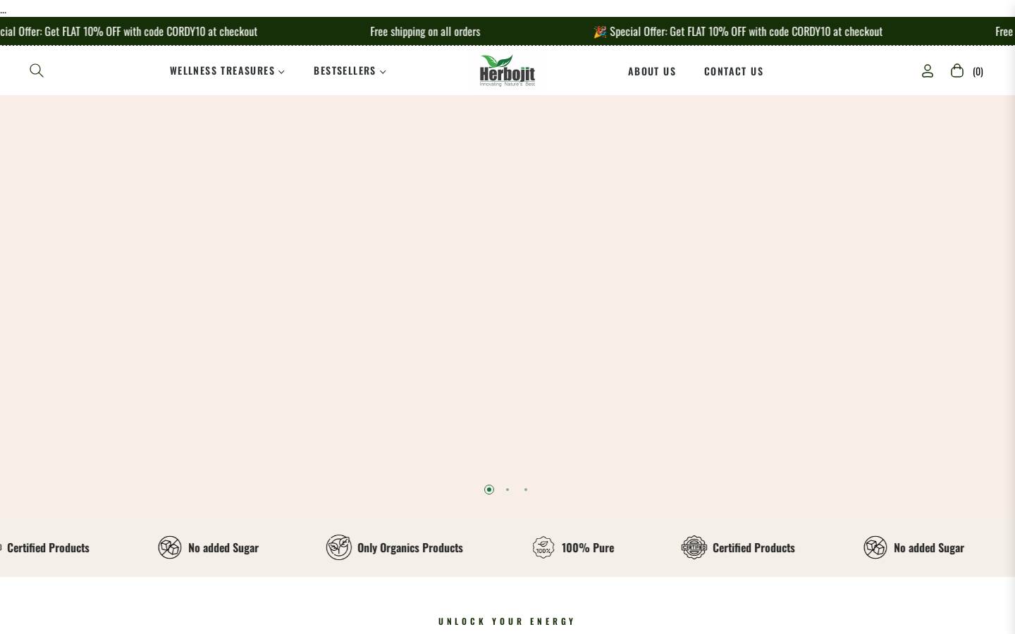 herbojit.com homepage screenshot