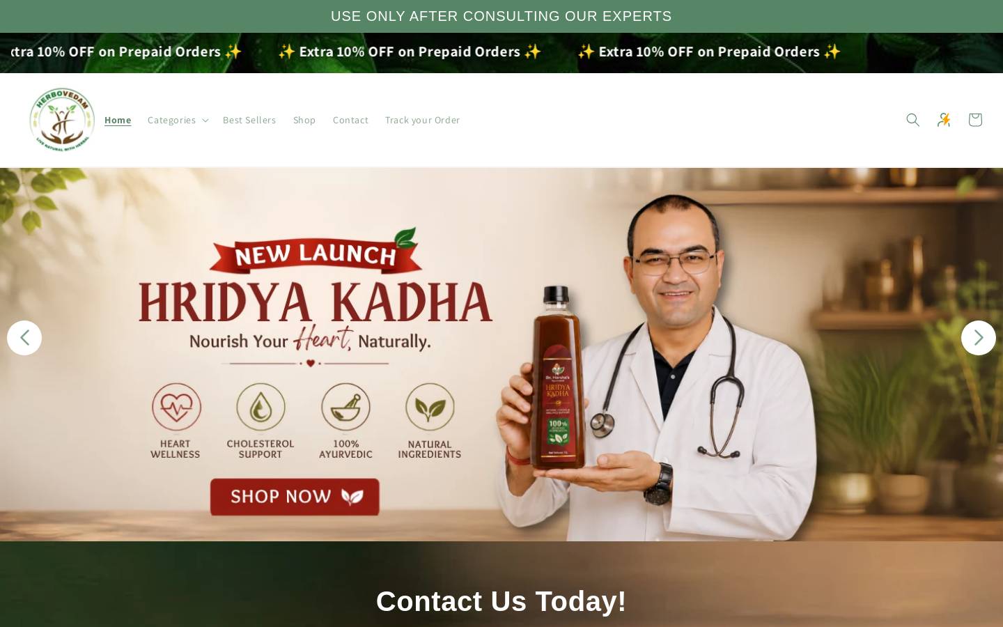 herbovedam.com homepage screenshot