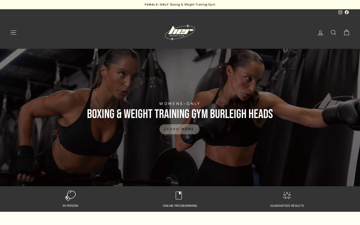 herboxingclub.com homepage screenshot