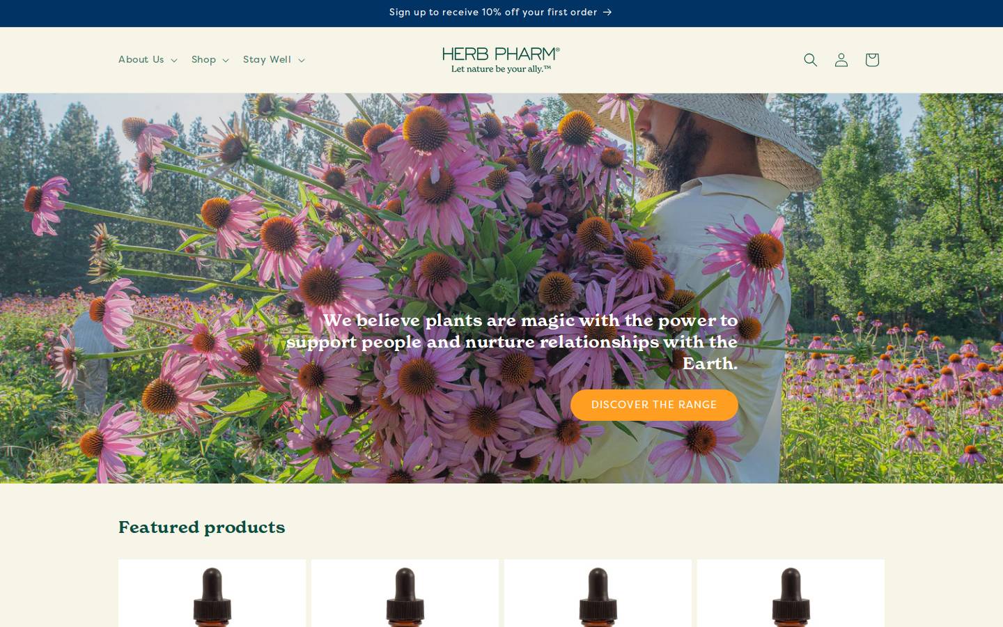 herbpharm.co.uk homepage screenshot