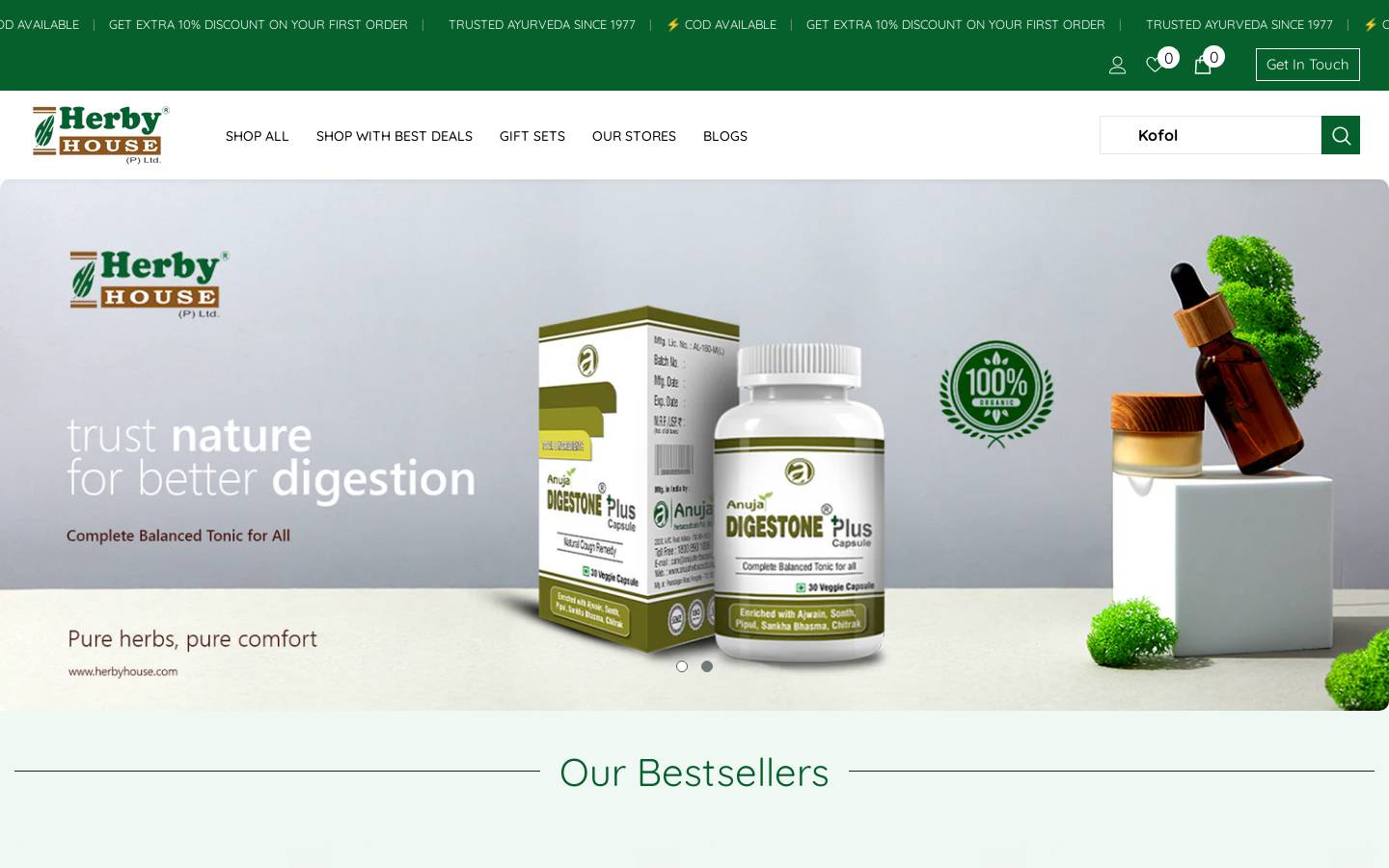 herbyhouse.com homepage screenshot