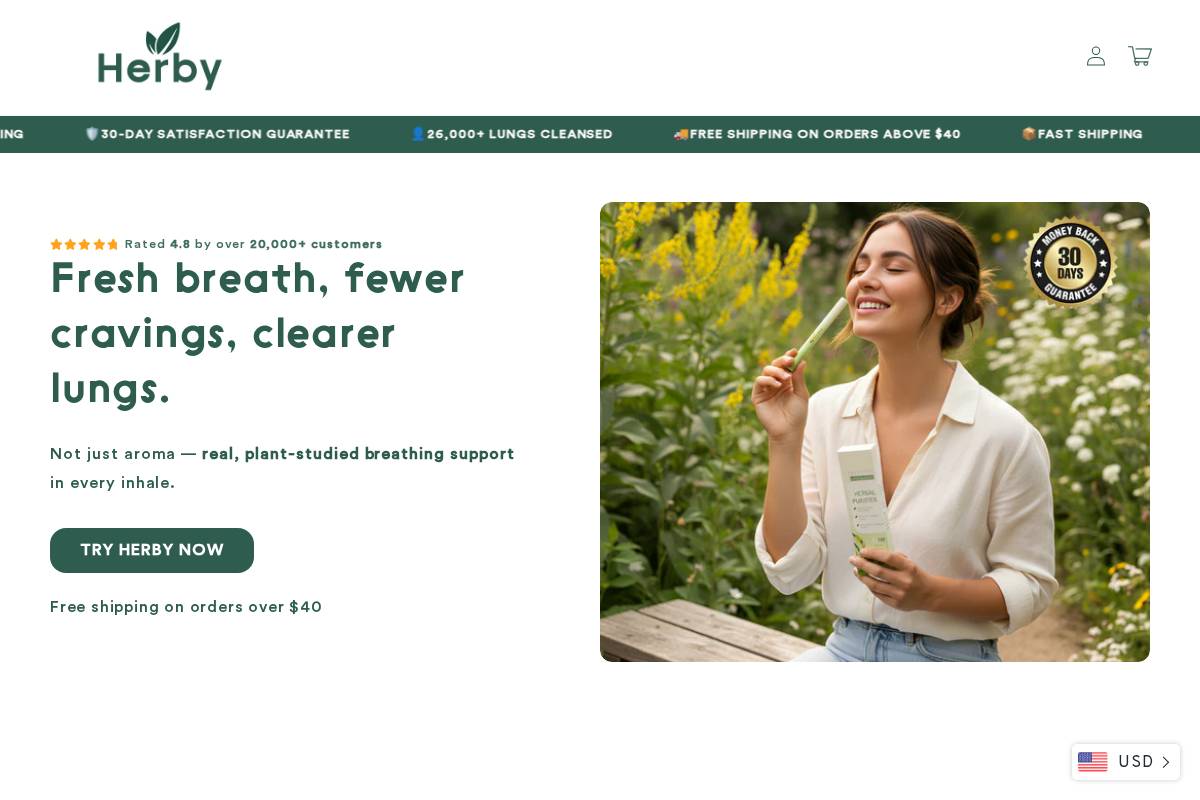 herbypen.com homepage screenshot