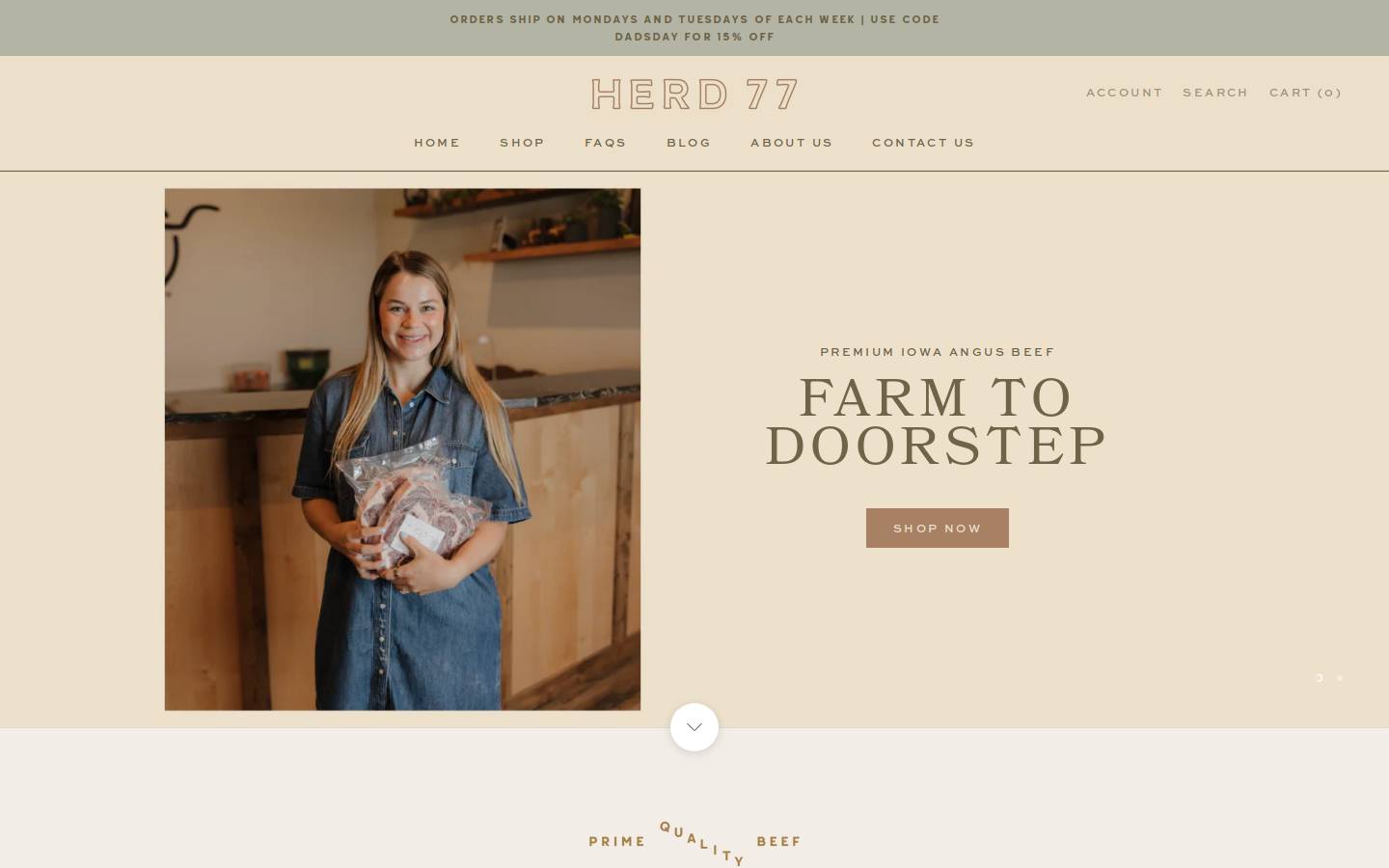 herd77.com homepage screenshot