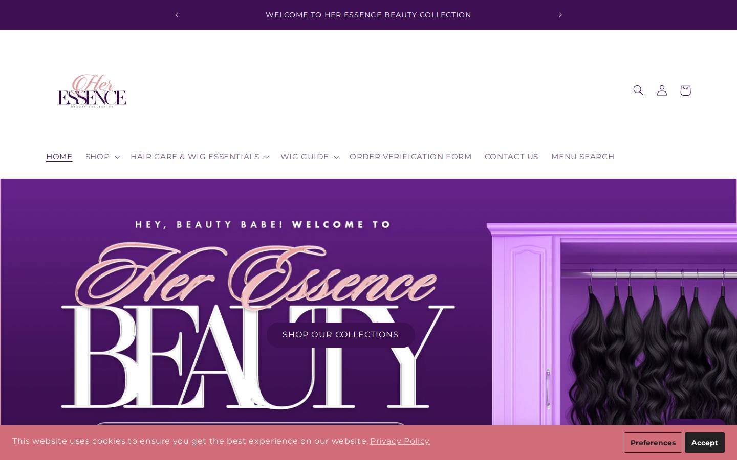 heressencebc.com homepage screenshot