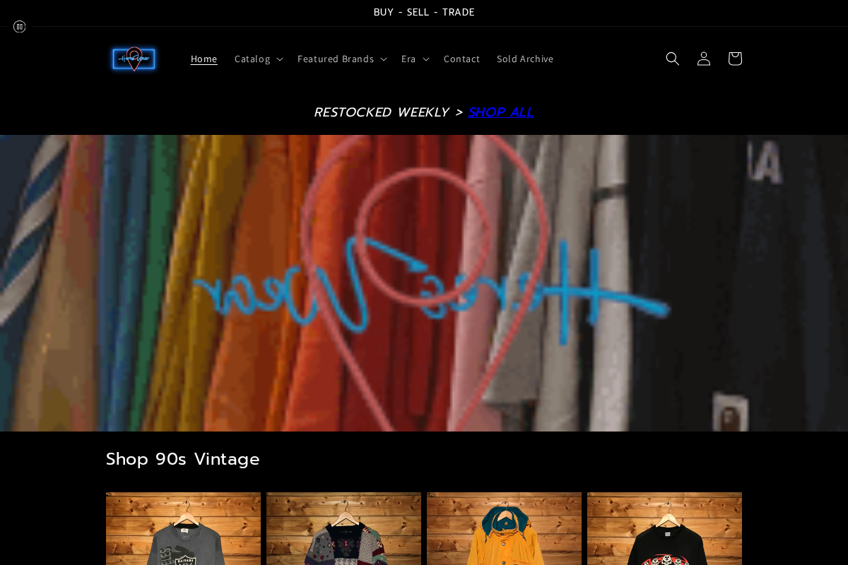 Hereswear homepage screenshot