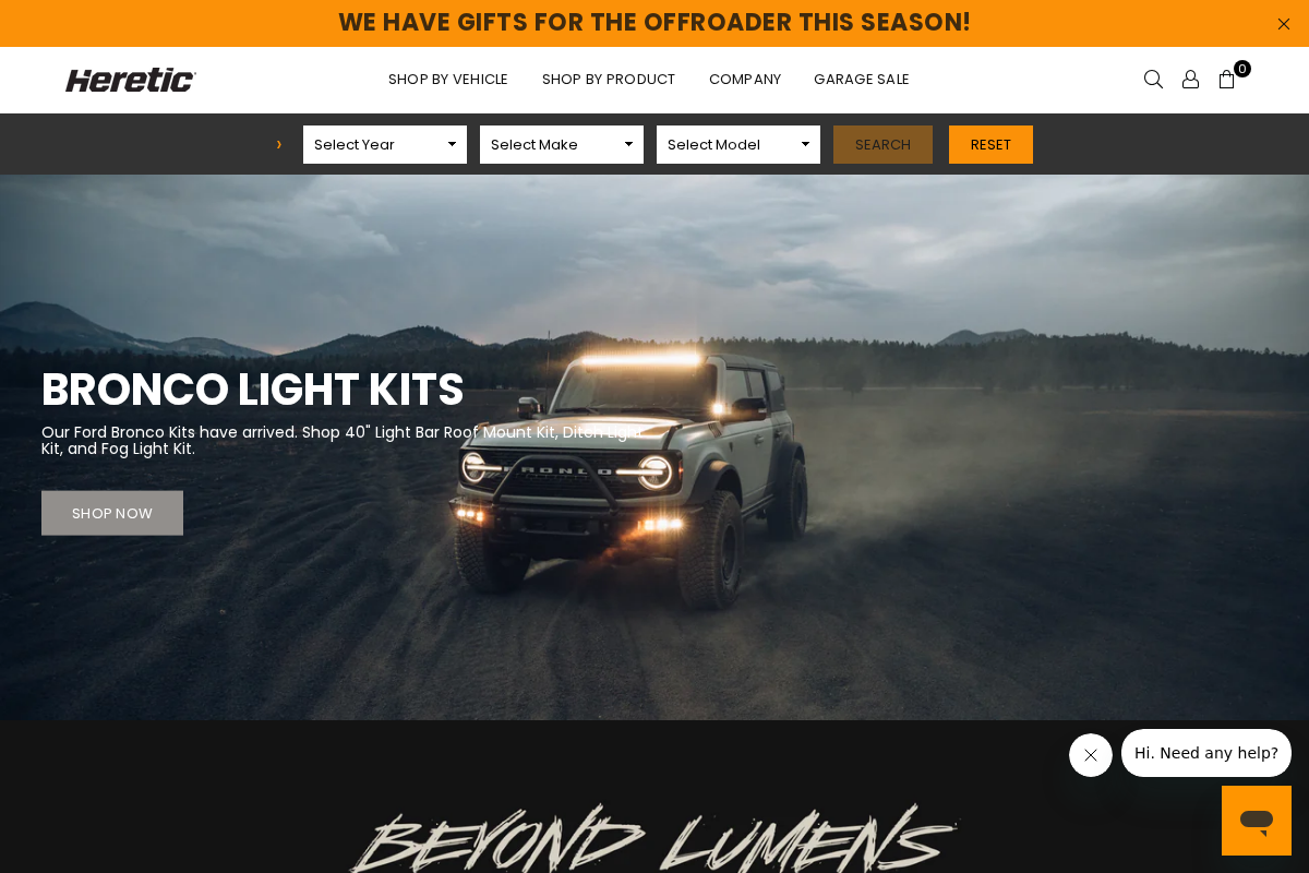 Heretic Studio homepage screenshot