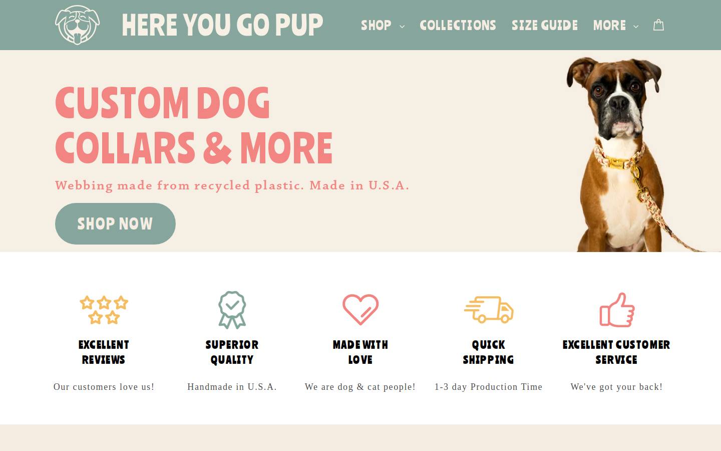 hereyougopup.com homepage screenshot