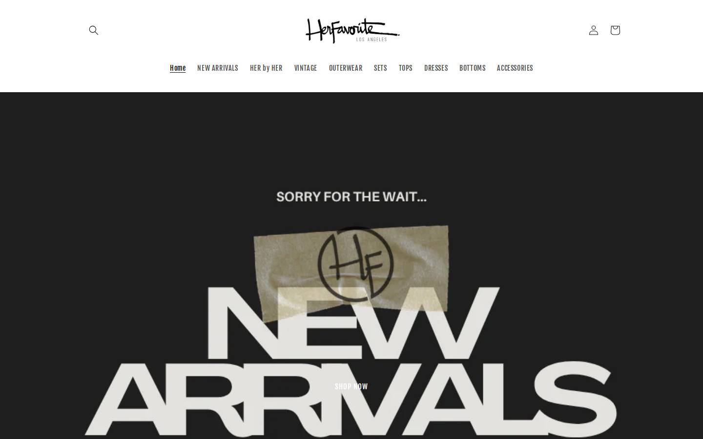 herfavoritela.com homepage screenshot