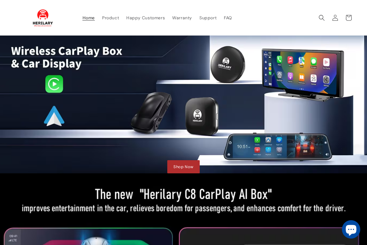 herilary.com homepage screenshot