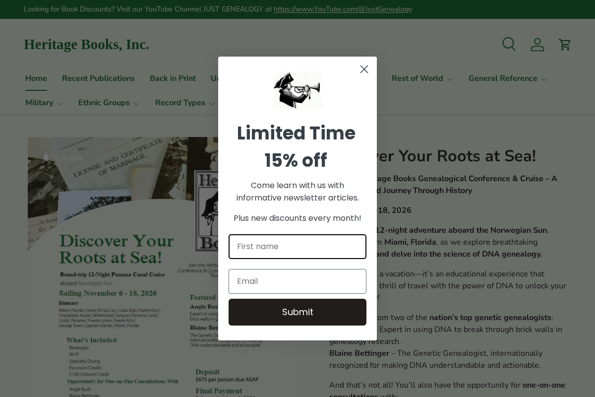 Heritage Books, Inc. homepage screenshot