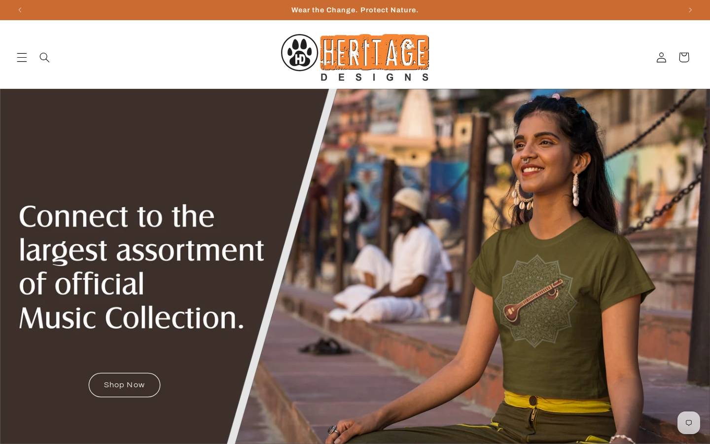 heritagedesigns.in homepage screenshot