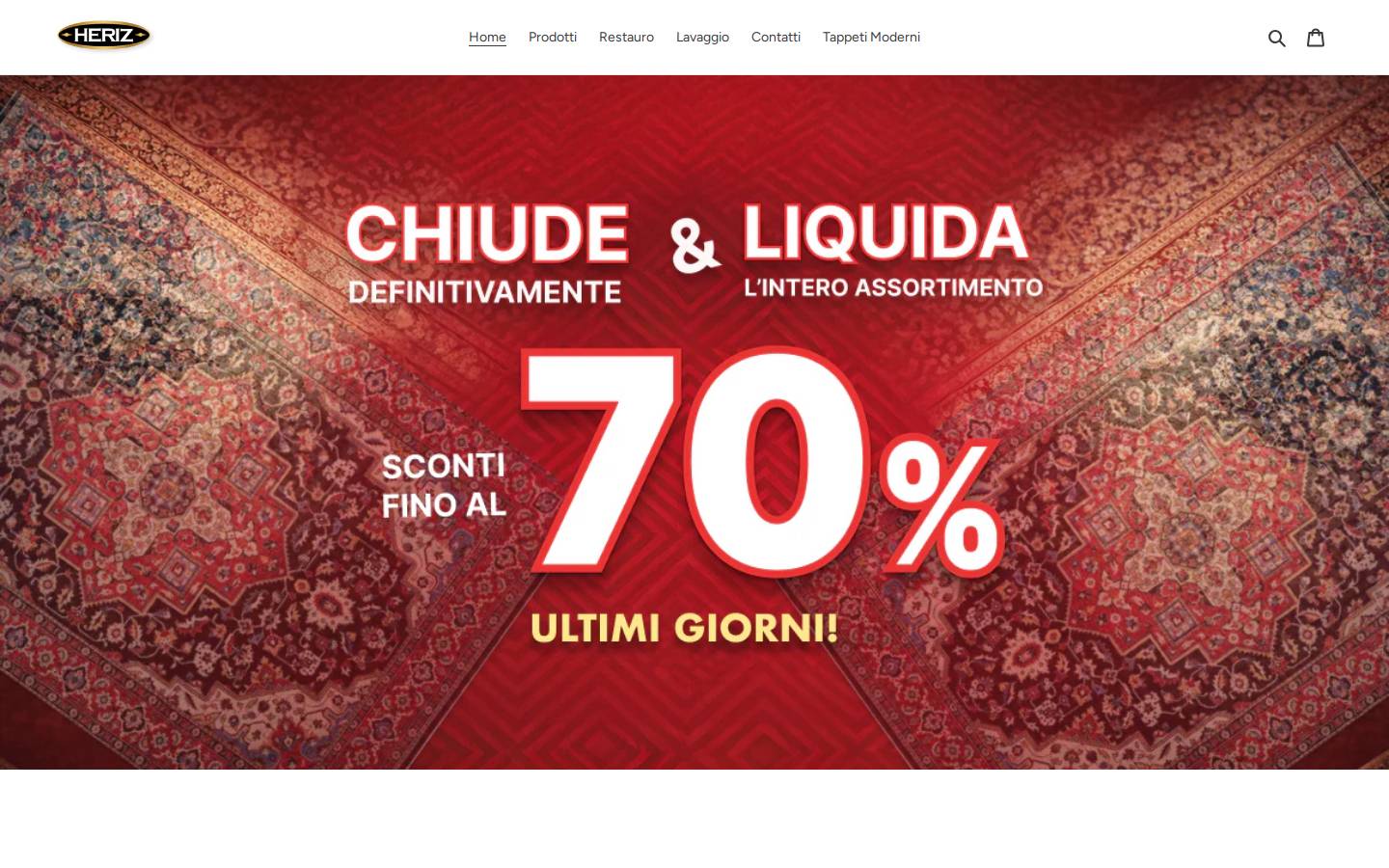 heriztappeti.com homepage screenshot