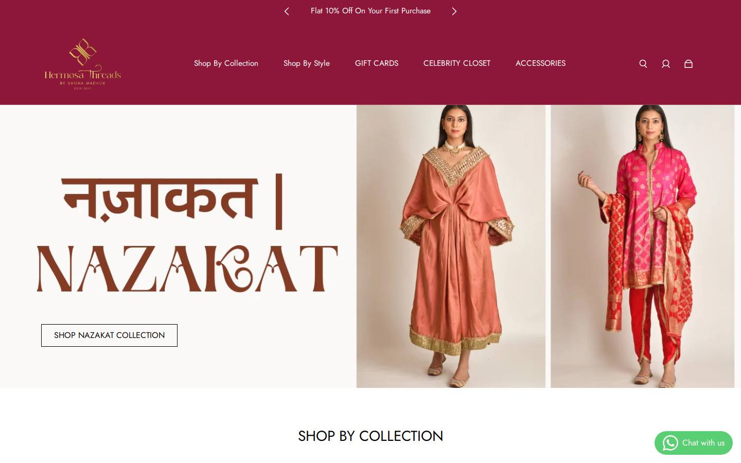 hermosathreads.com homepage screenshot