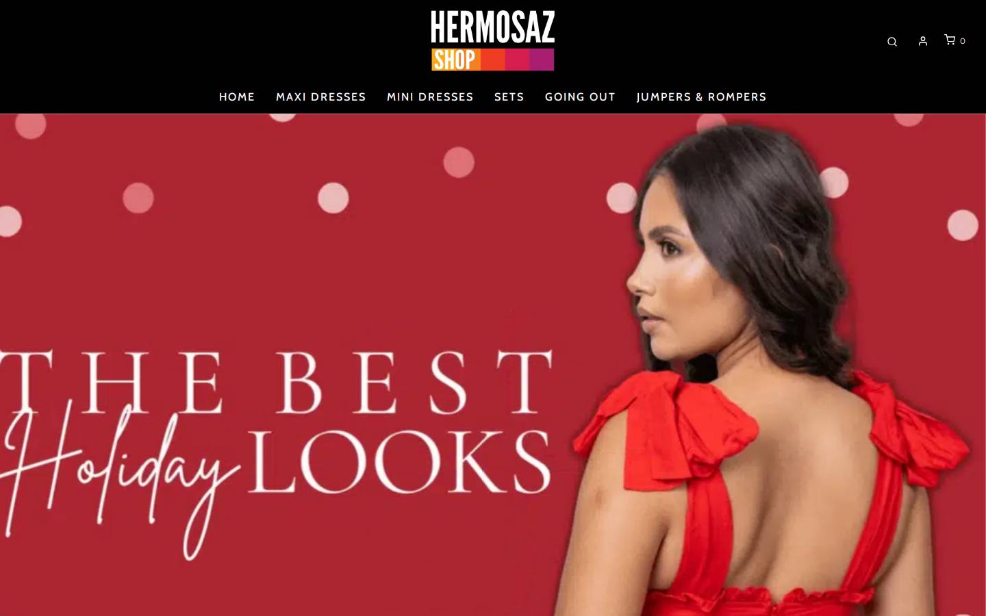 hermosazshop.com homepage screenshot