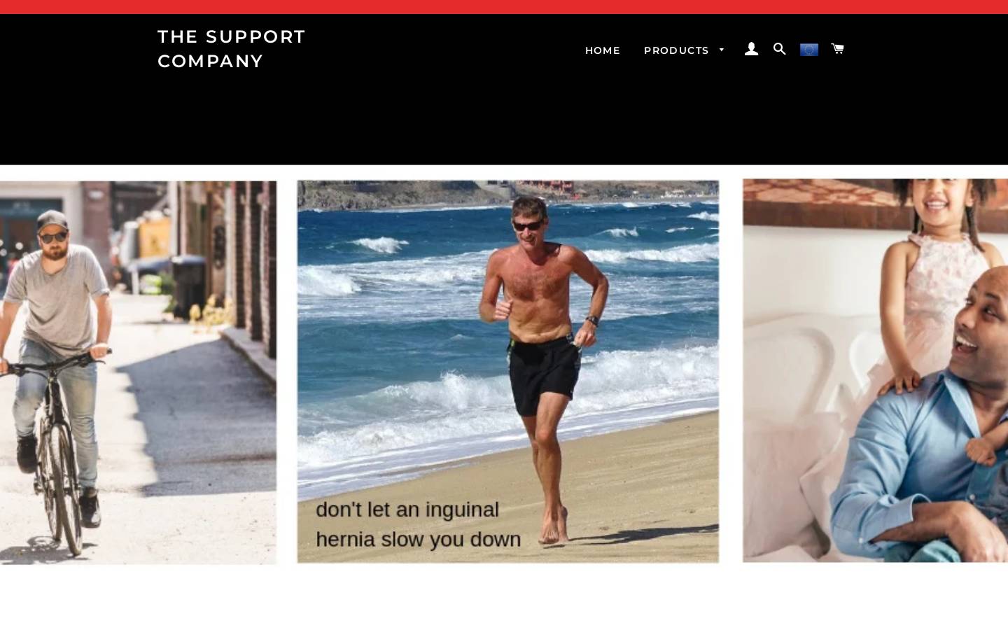 hernia-support.com homepage screenshot
